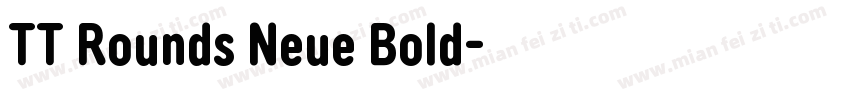 TT Rounds Neue Bold字体转换